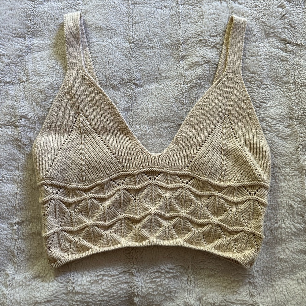 Beige Sweater Tank